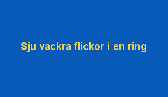 Sju vackra flickor i en ring