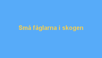 Små fåglarna i skogen